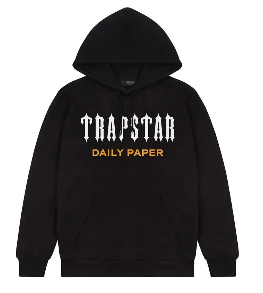 Trapstar x Daily Paper Alliance Black Hoodie Copsource Uk