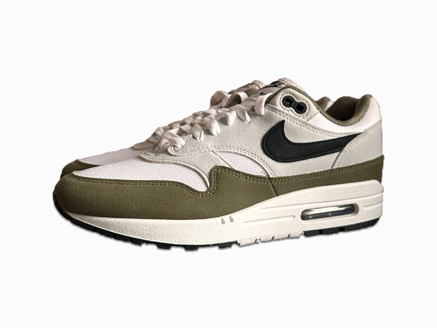 Nike Air Max 1 White Black Medium Olive