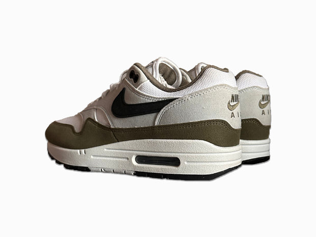 Nike Air Max 1 White Black Medium Olive