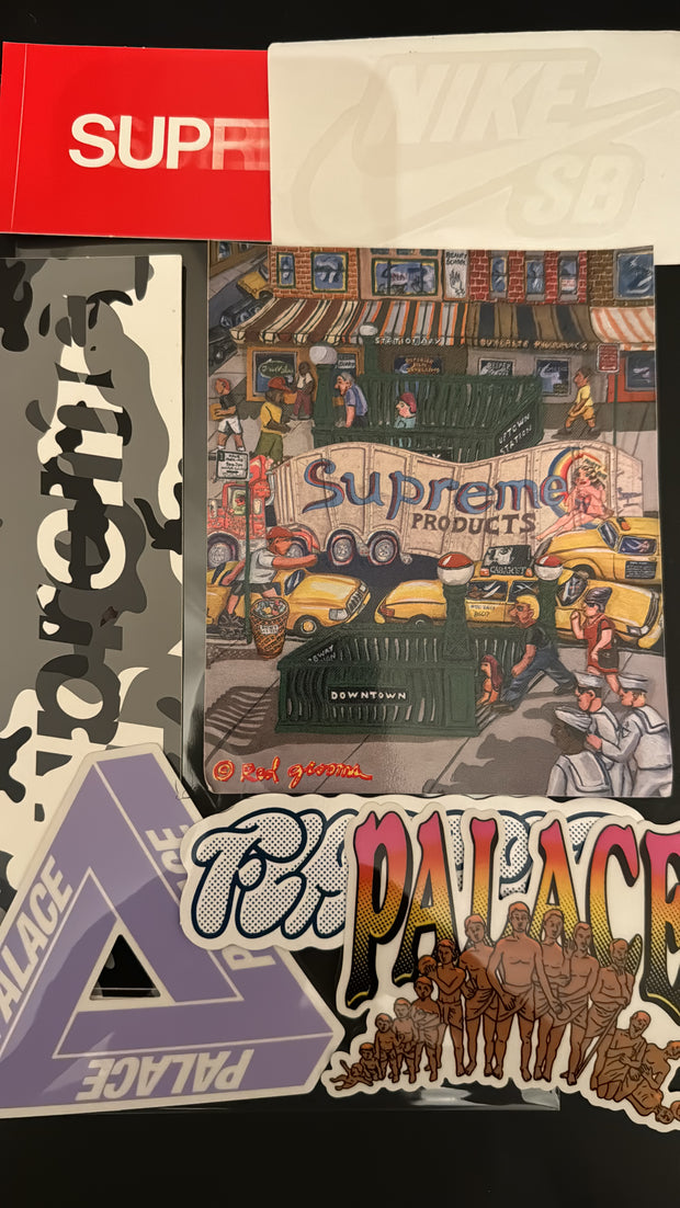 Palace, Supreme & More Hype Laptop Skateboard Sticker Bundles