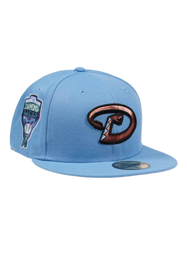 New Era Arizona Diamondbacks Inaugural Season 1998 Baby Blue/ Pink Edition 59Fifty Fitted Cap