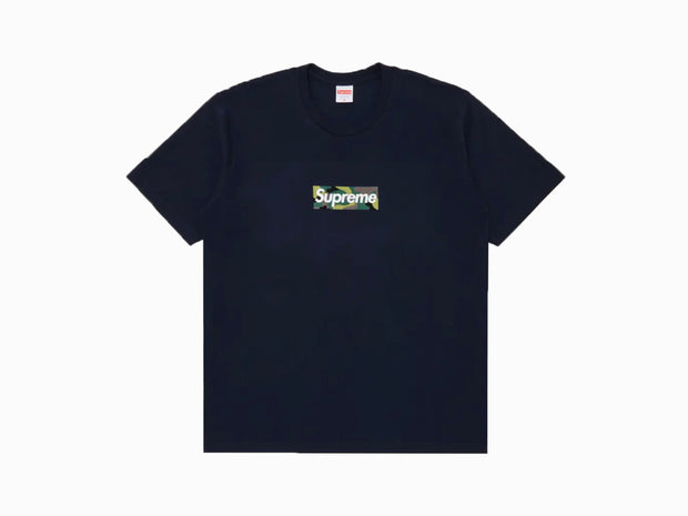 Supreme Camo Box Logo T Shirt Navy FW23