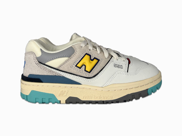 New Balance BB550 GS White Grey Yellow