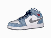 Air Jordan 1 Mid French Blue Fire Red