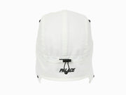 Palace Grid Fleece Reversible Earflap Hat White