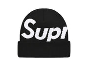 Supreme Big Logo Beanie Black
