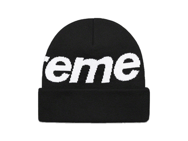 Supreme Big Logo Beanie Black