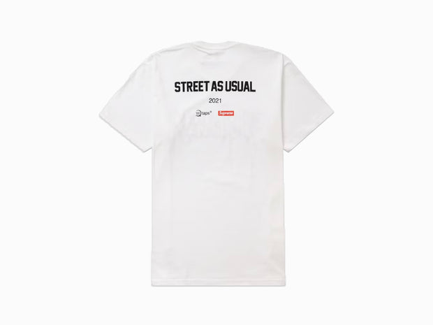 Supreme White Sic Em T Shirt
