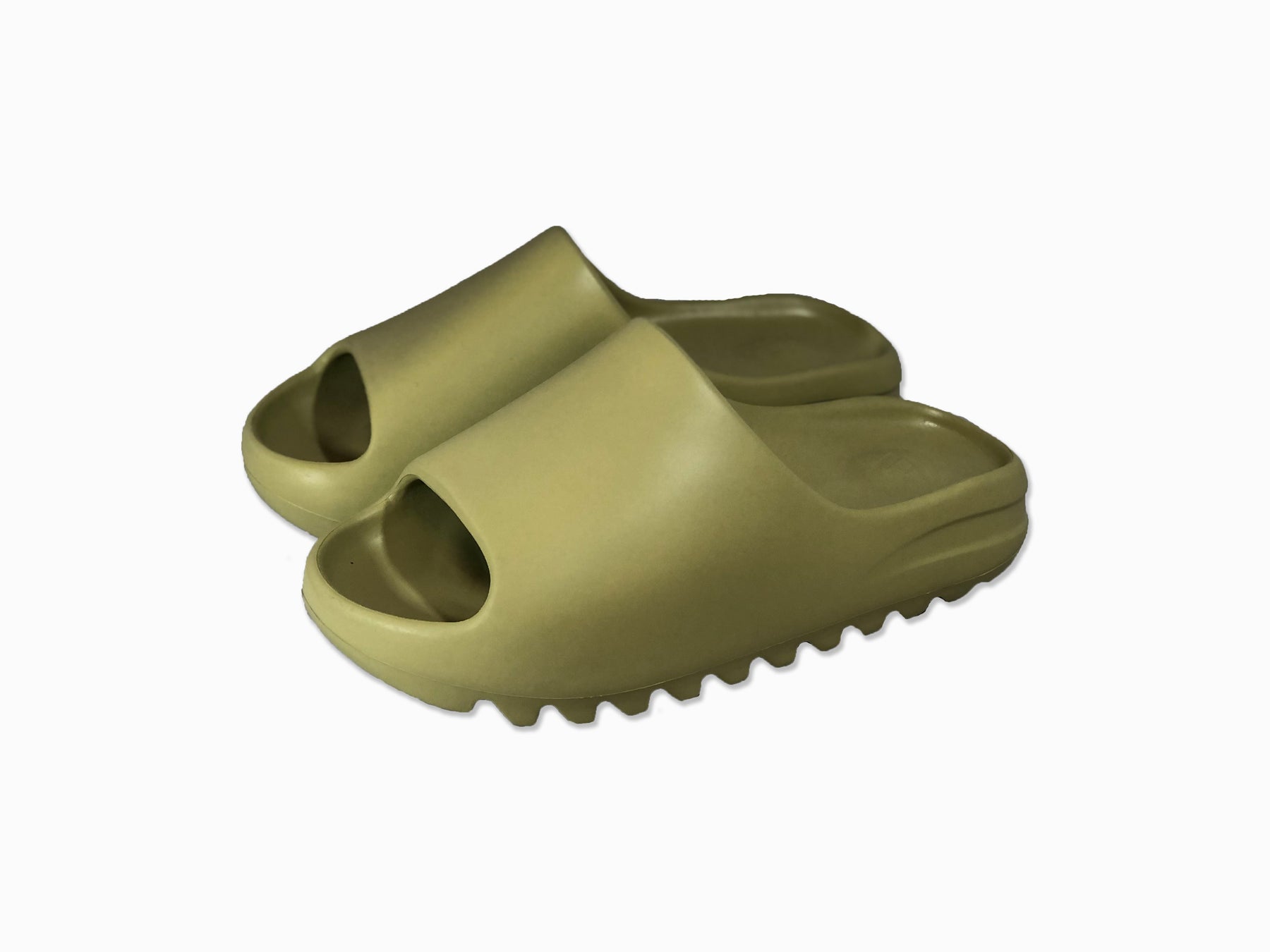 Olive yeezy slides clearance